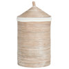 Safavieh Wellington Rattan Storage Hamper With Liner, Natural White Wash