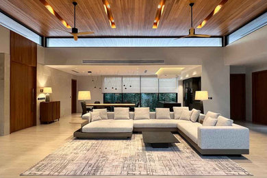 Minimalist living room photo in Other
