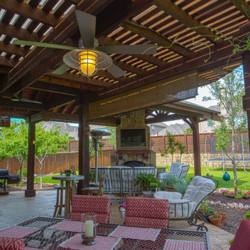 Patio Cover and Fireplace