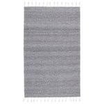 Jaipur Living - Jaipur Living Encanto Indoor/ Outdoor Solid Area Rug, Gray/White, 9'x12' - Contemporary and versatile, the Coronado collection boasts a handwoven, heathered design to both high-traffic areas and outdoor spaces. The Encanto area rug provides a relaxed, grounding accent to patios, kitchens, and dining rooms with durable PET yarn. The soft gray and white colorway lends a light and airy vibe, and the braided fringe adds a global touch.