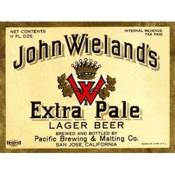 John Wielands Extra Pale Lager Beer Print