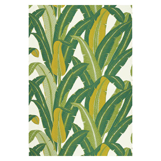 2969-87530 Alma Green Tropical Floral Wallpaper