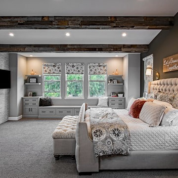 Transitional Master bedroom