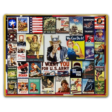 WWII Posters Classic Metal Sign
