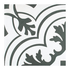 SomerTile Twenties Encaustic 7.75" x 7.75" Ceramic Floor and Wall Tile, Vintage