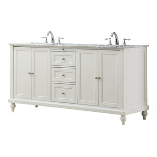 76 Inch Cherry Double Sink Bathroom Vanity with Granite