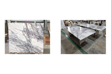 Lilac Marble Dining Table