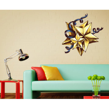 Christmas Star Vinyl Wall Decal ChristmasStarUScolor002; 23 in.