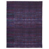 Welch Oriental Machine Washable Black/Purple Rug, 7'10"x9'10"