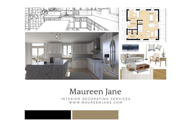 Great room - mid-sized transitional laminate floor and beige floor great room idea in Toronto with no fireplace