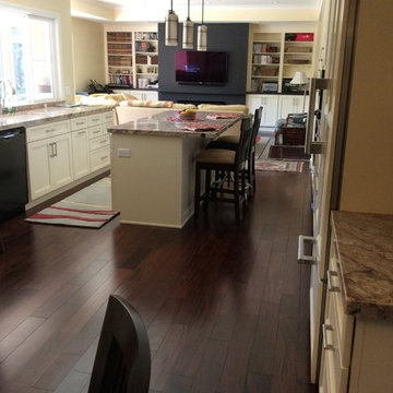 Prefinished African Mahogany floor installed in Saratoga, Ca.