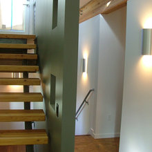 Door behind stairs