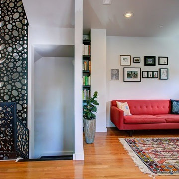 Living Room + Central Staircase