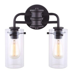 Canarm IVL679A02 Albany 2 Light 14-1/4"W Bathroom Vanity Light - Oil Rubbed