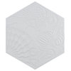 Gaudi Lux Hex White Porcelain Floor and Wall Tile