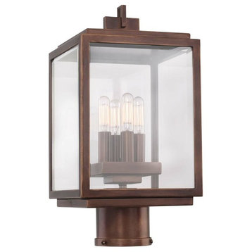 Kalco Chester Outdoor Large Pier/Post Mount in Copper Patina - 403800CP