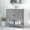 Bush Salinas 32"W Engineered Wood Bathroom Vanity Cabinet in Cape Cod Gray