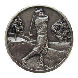Inviting Home Inc. - Gentleman Golfer Knobs, Satin Nickel - Cabinet And Drawer Knobs