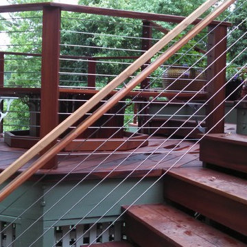 Ipe Cable Railing System Lake Gaston, NC