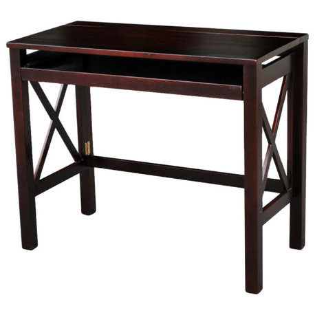 Montego Folding Desk With Pull-Out, Espresso