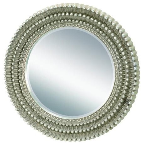 Silver Chrysanthemum Mirror