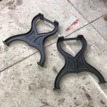Dining Table - Vintage Cast Iron Legs