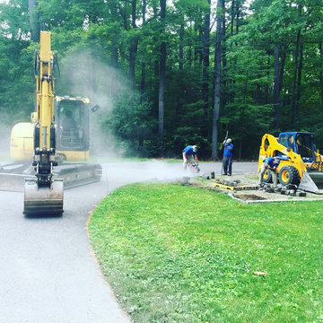 Circular Cobble Driveway Project