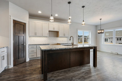 Example of a mountain style kitchen design in Other