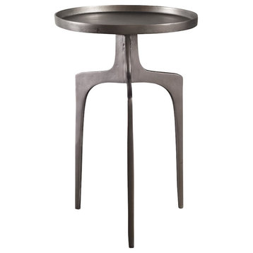 Uttermost Kenna Nickel Accent Table, 25082