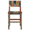 Marina Del Rey Counter Stool Chair made from Recycled Teak Wood Boats
