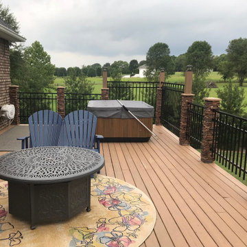 Patio Designs with Faux Stone Columns