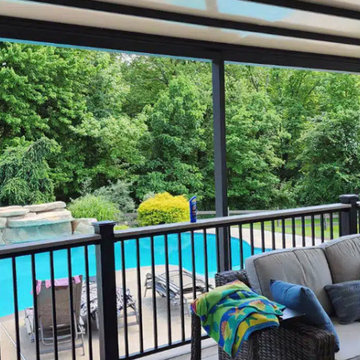 Luxury Poolside Living: GENNIUS Retractable Pergola Installation in Glen Mills