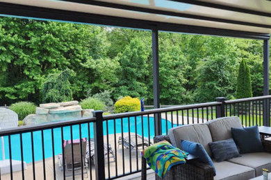Deck - deck idea in Philadelphia with an awning