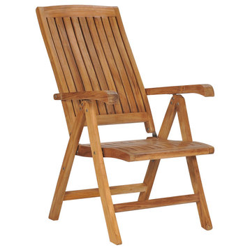 Teak Wood Miami Outdoor Patio Reclining Chair, made from Solid A-Grade Teak Wood