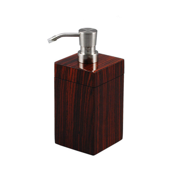 Rosewood Inlay Lacquer Soap Pump