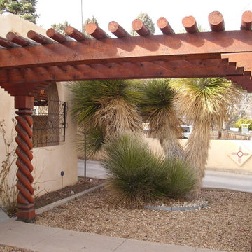 Covered New Mexican Style Entryway