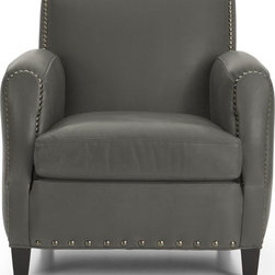 Crate&Barrel - Metropole Leather Chair (Alfa) - Armchairs And Accent Chairs