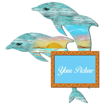 Twin Dolphins Picture Frame Set of 2