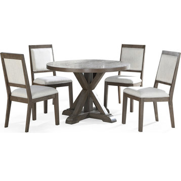 Molly 5pc Dining Set - Gray Washed