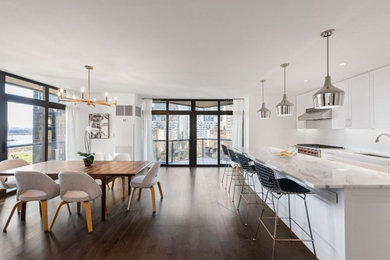 Example of a kitchen design in New York