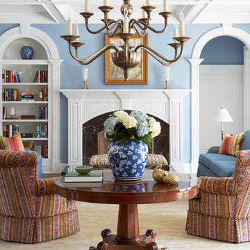 Symmetrical Arched Openings in Living Room
