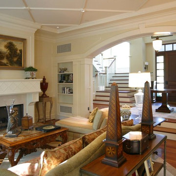 A large shingle style home
