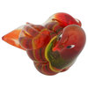 GlassOfVenice Murano Glass Dove Bird - Red