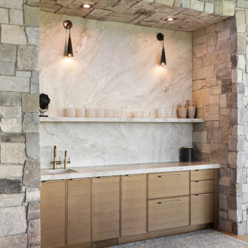 Stone, Brass & Mountain Views