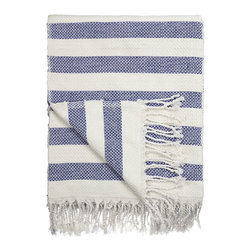John Lewis Coastal Stripe Throw - Throws
