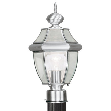 LIVEX LIGHTING 2153-91 1 Light BN Outdoor Post Lantern
