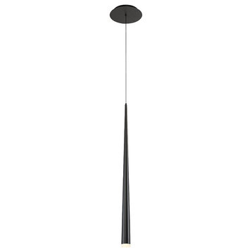 Modern Forms PD-41828 Cascade 1 Light 28" Tall Integrated LED - Black