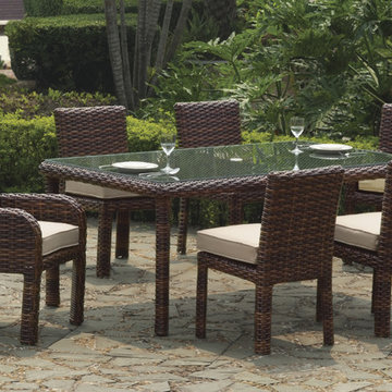 St Tropez Rectangular Dining Set in Espresso