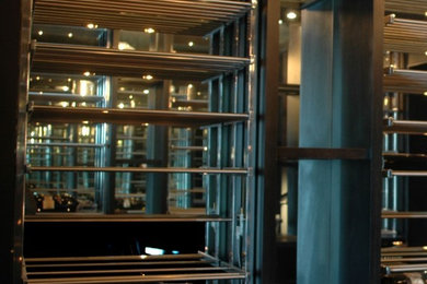 Wine cellar - contemporary wine cellar idea in Denver