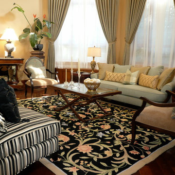 Rooms – Living Rooms - With Antique Chinese Design Elements